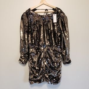 NWT Dynamite Gilda Open-Back Sequins Dress